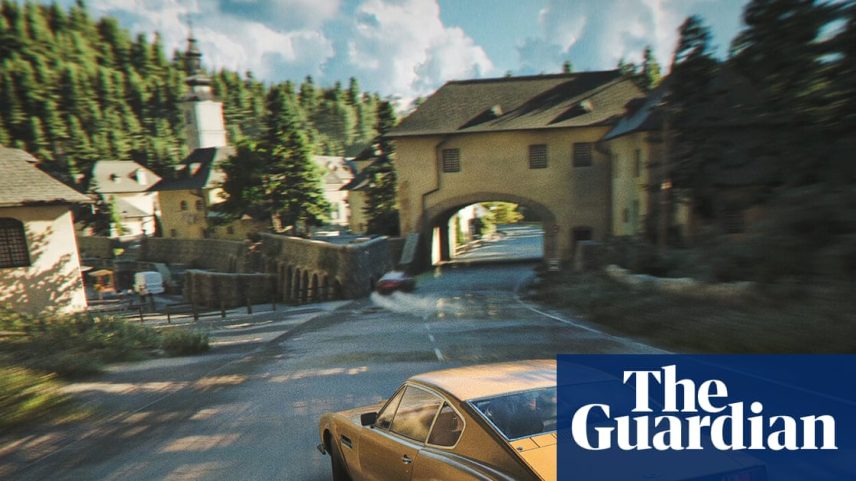 Patriotic drive … Bond hits the road in 007 First Light.