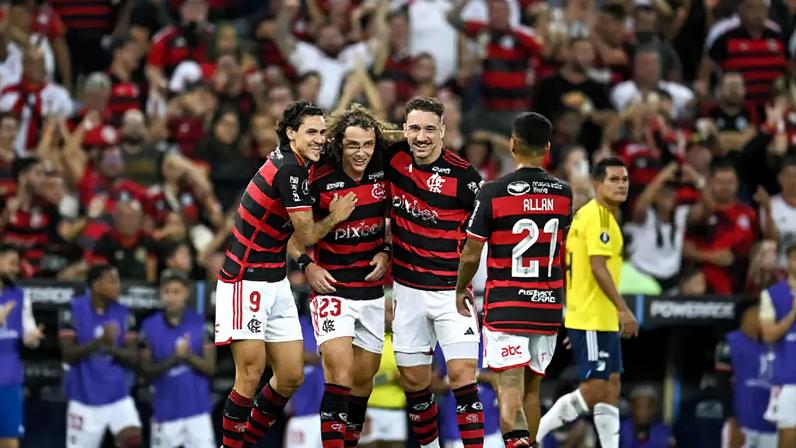 Flamengo venceu o Millionarios por 3 a 0, na Libertadores de 2024, no último encontro contra colombianos –