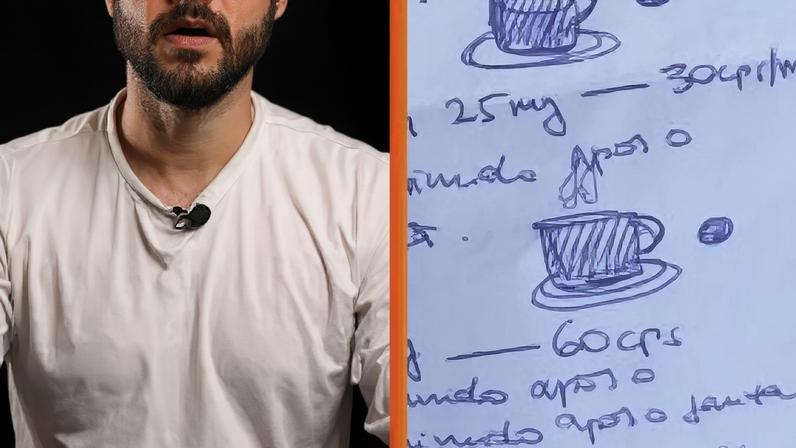 Médico Lucas Cardim e suas receitas ilustradas.
