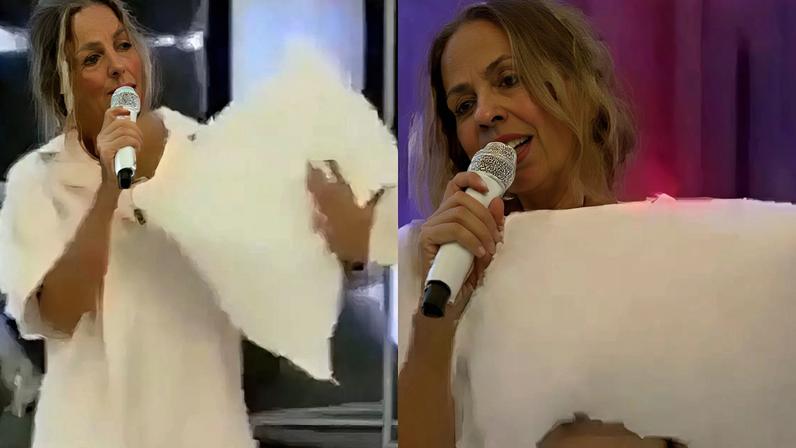 'Achei que ia levar bronca': há 20 anos, Adriane Galisteu desafiou Silvio Santos ao vivo e chocou o SBT ao aparecer de pijama em programa.