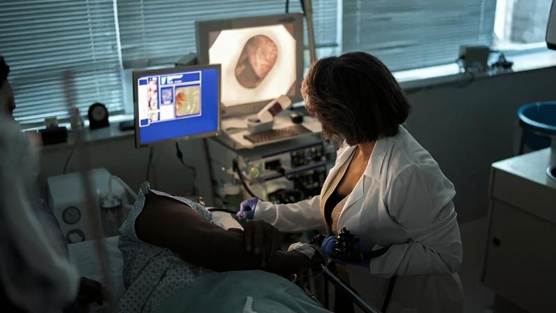 Fotografia de uma endoscopia.