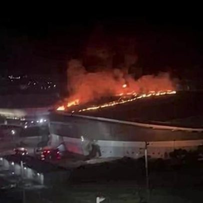 Fogo destrói telhado do Velódromo no Parque Olímpico; ninguém ficou ferido