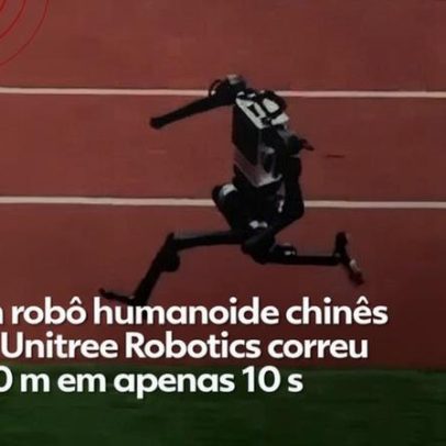 Robô chinês completa 100 m em 10 segundos e se aproxima da marca de Bolt