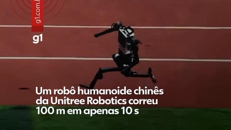Robô chinês completa 100 m em 10 segundos e se aproxima da marca de Bolt