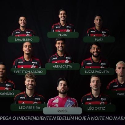 Flamengo divulga relacionados com Saúl e Cebolinha para duelo com Medellín