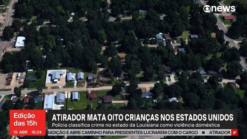 Atirador mata oito crianças dos Estados Unidos