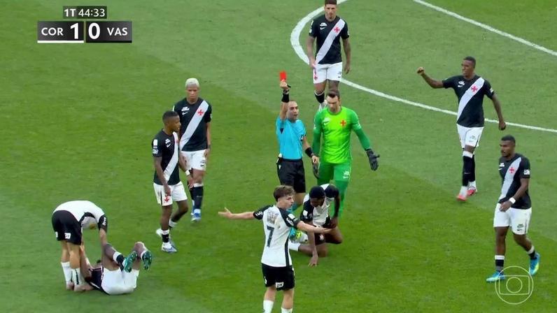 Corinthians é denunciado no STJD por provocação ao Vasco; André pode pegar gancho de seis jogos - Programa: Tempo Real