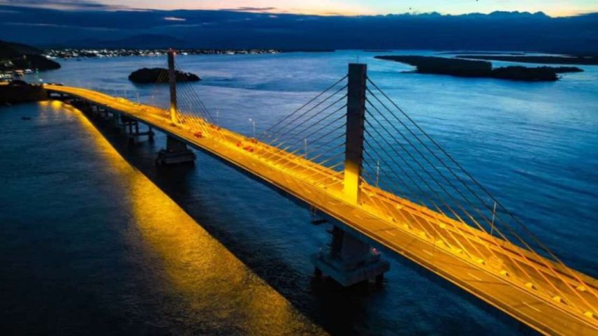 A Ponte de Guaratuba será um dos destaques da prova: ela tem 1,2 km de extensão e será liberada primeiro para os corredores neste fim de semana (Foto: Jonathan Campos/AEN)