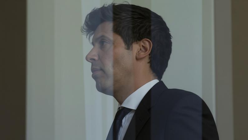 CEO of OpenAI Sam Altman walks on the day of the trial in Elon Musk's lawsuit over OpenAI for-profit conversion at a federal courthouse in Oakland, California, U.S., April 28, 2026.