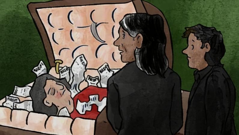 Madeline Horwath aborda a vida prática em cartoon