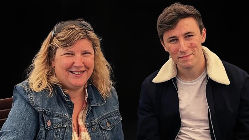 Caroline Mousdale and her son Bradley Coombes, who died of bowel cancer aged 23