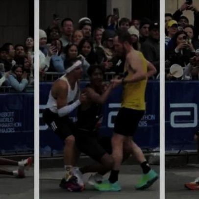 Brasileiro vira herói na Maratona de Boston ao ajudar corredor