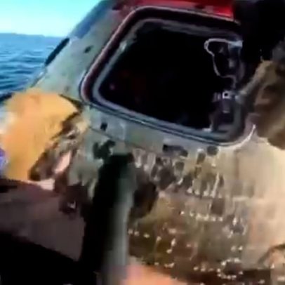 Novo vídeo mostra abertura da cápsula Orion após o splashdown