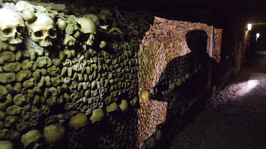 Inside the Catacombs in Paris - Archives