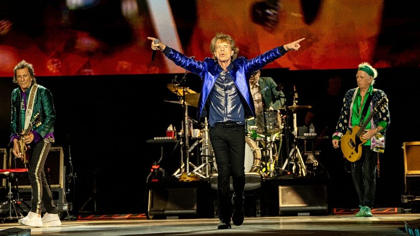 FILE - The Rolling Stones perform during their "Hackney Diamonds" tour stop at Thunder Ridge Nature Arena, Ridgedale, US, July, 2024.