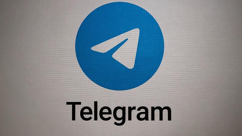 FILE - The logo for the Telegram messaging app is seen on a notebook screen in Munich, Germany, Oct. 17, 2022