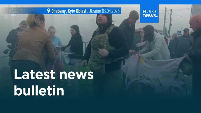 Boletim de últimas notícias de 3 de abril de 2026, vespertino