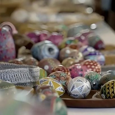 Festival Eierlei de Leipzig celebra a arte de decorar ovos de Páscoa