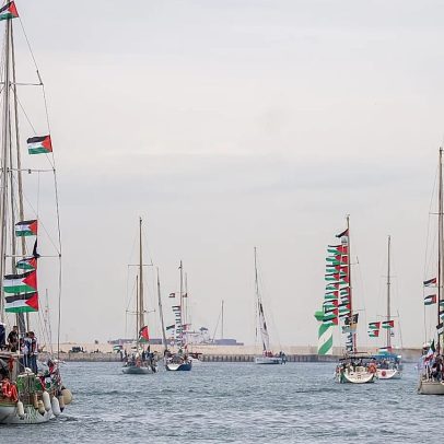 Flotilha com ativistas e ajuda para Gaza parte da Espanha
