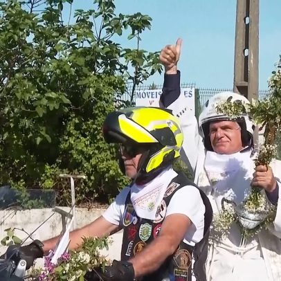 Em Portugal, motociclistas participam da bênção de Páscoa com o Padre Avelino