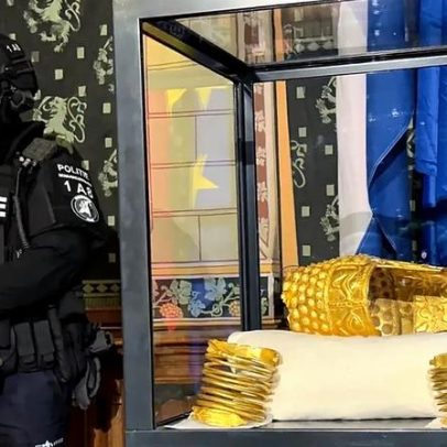 Elmo de ouro antigo romeno roubado de museu holandês é recuperado