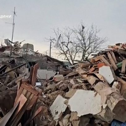 Região de Zhytomyr, na Ucrânia, treme após ataque com mísseis e drones