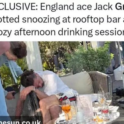 Estrela do futebol inglês é flagrada embriagada em bar após festa