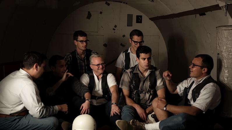 Fotografia dos homens surdos que ajudaram moldar o programa de voos espaciais tripulados da NASA.