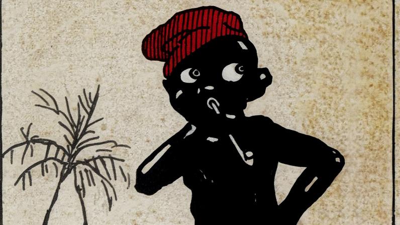 Saci em desenho em nanquim do escritor Monteiro Lobato - Reprodução / Reprodução