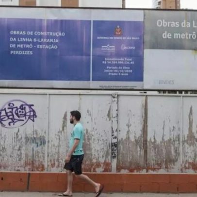 Linha 6-Laranja do Metrô: andamento das obras por estação aos 6 meses