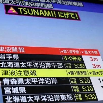 Japão em alerta de tsunami após terremoto que revive trauma de 2011