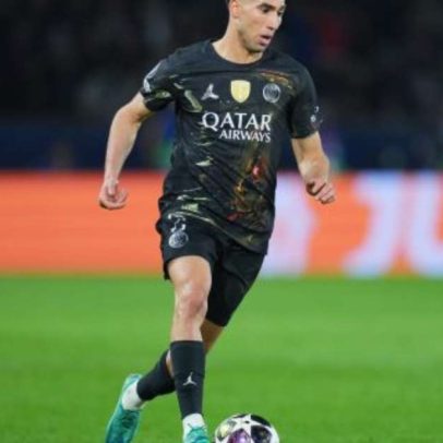 Hakimi sofre lesão na coxa e desfalca PSG contra o Bayern