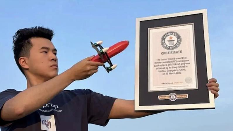 Drones ultrarrápidos quebram recorde Guinness ao superar carros esportivos