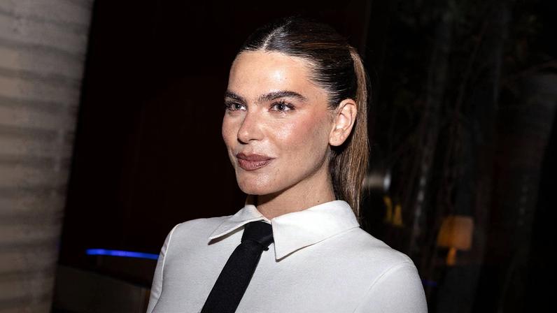 Mariana Goldfarb, que recebeu mensagens de suposto stalker, durante evento em São Paulo