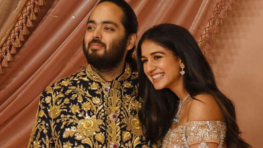 Anant Ambani com sua esposa. Ele é filho do multimilionário Mukesh Ambani, considerado o homem mais rico da Ásia.