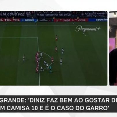 Garro mostra diferença com Diniz em relação a Dorival, analisa Casão