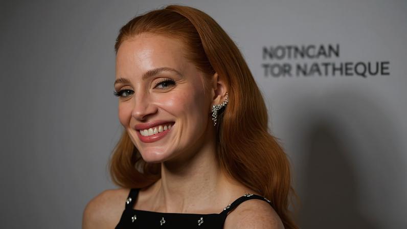 Jessica Chastain durante prêmio anual da cinemateca americana, em Los Angeles, na Califórnia