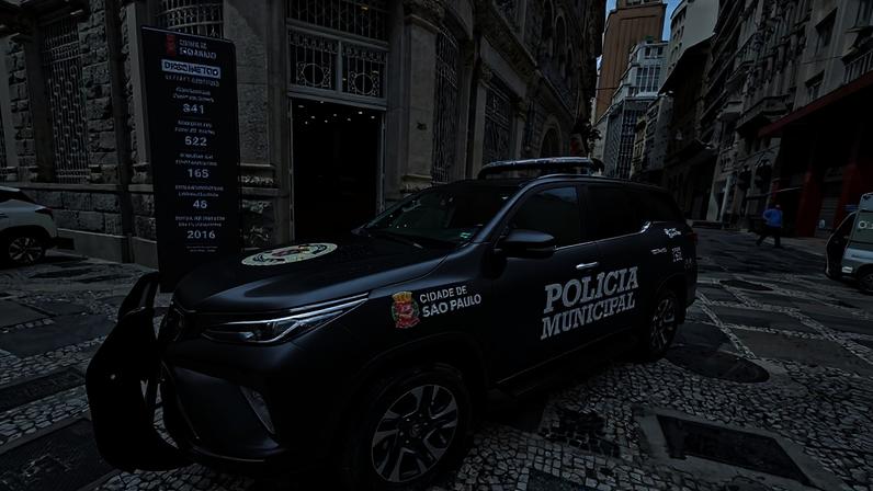 Viatura com nome de Polícia Municipal de São Paulo