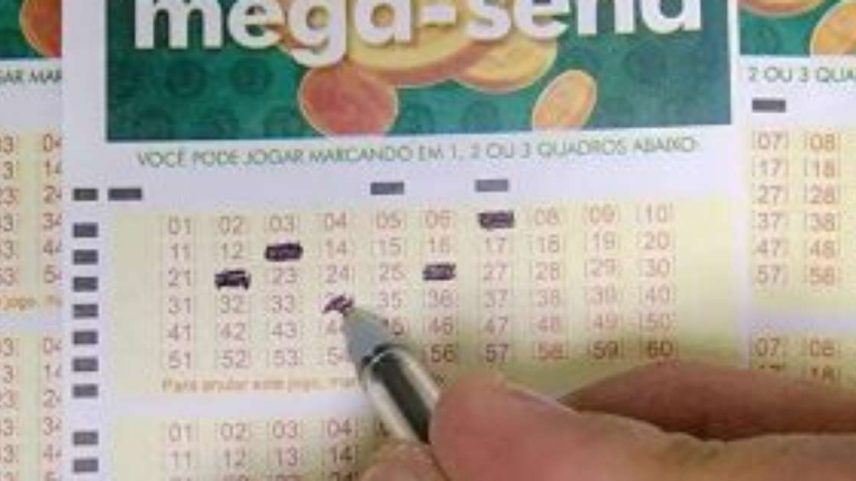 Cartão da Mega-Sena.
