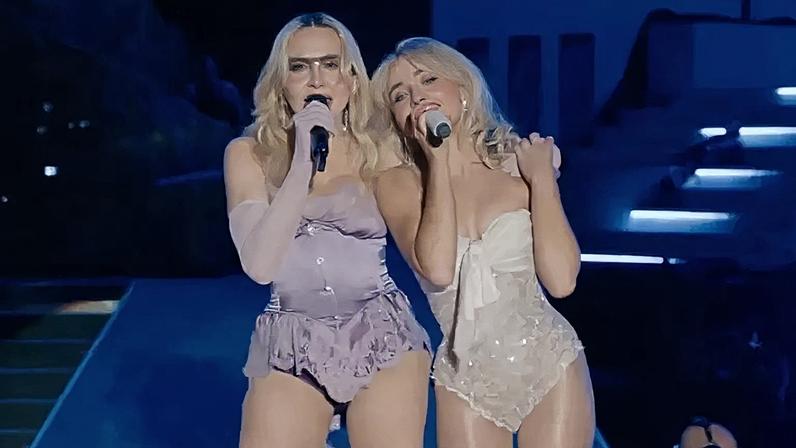 Madonna fez participação especial no show de Sabrina Carpenter no Coachella 2026, na Califórnia