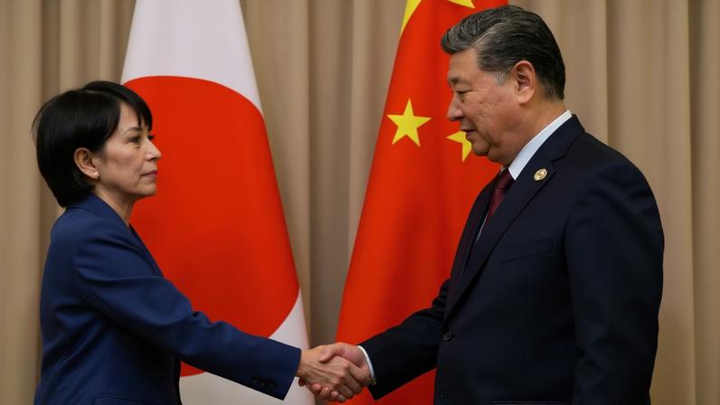 Primeira-ministra Sanae Takaichi encontra o líder chinês Xi Jinping