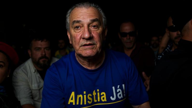 Silas Malafaia durante ato a favor da anistia em outubro de 2025