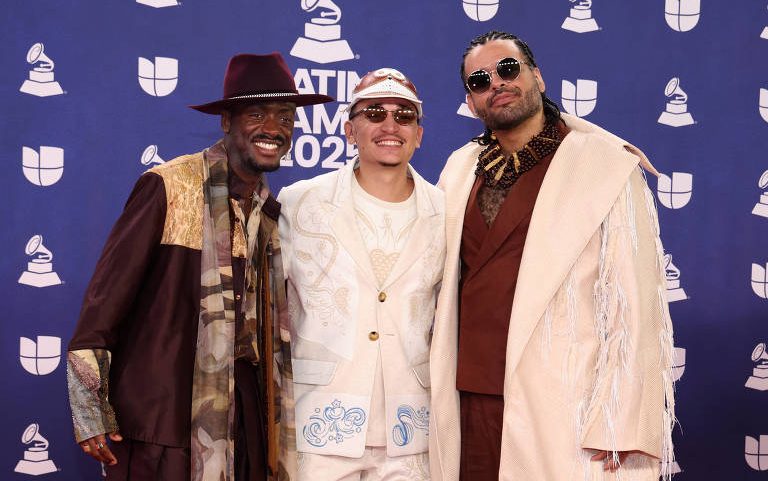Jota.pê (esq.), João Gomes e Mestrinho, que fazem show no Allianz Parque com 'Dominguinho'