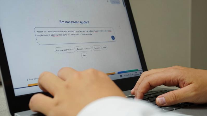 Aluno utiliza ChatGPT em aula de biologia; universidades discutem formação de professores para lidar com IA e os limites para um uso saudável e ético - Divulgação/Colégio Magno