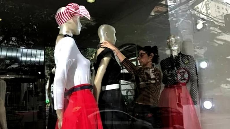 Vitrine de loja em São Paulo