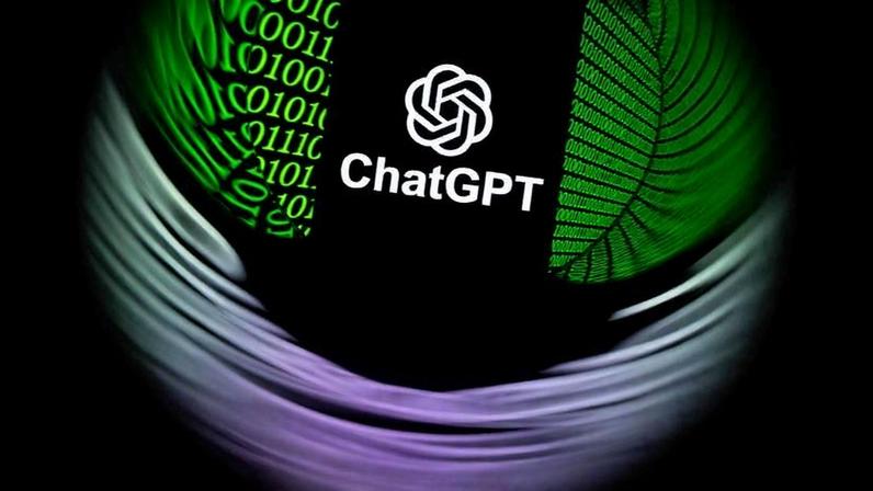 Ilustração com o logotipo do ChatGPT
