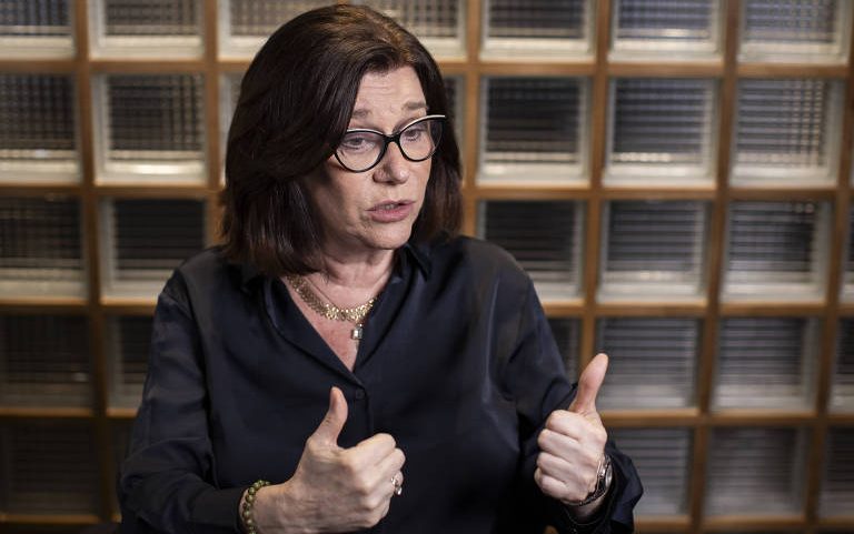 A presidente da Petrobras, Magda Chambriard, em entrevista à Folha em dezembro de 2025.