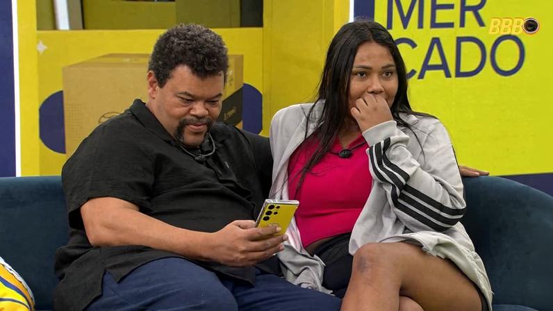 Babu Santana ao lado de Chaiany no BBB 26