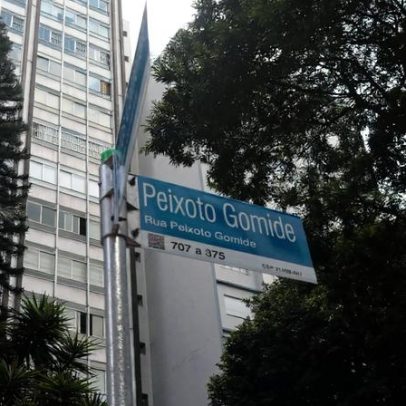 Rua Peixoto Gomide homenageia feminicida, não o pai, segundo prefeitura