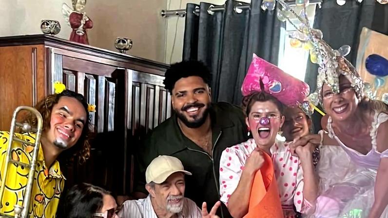 Paulo Vieira grava no Retiro dos Artistas